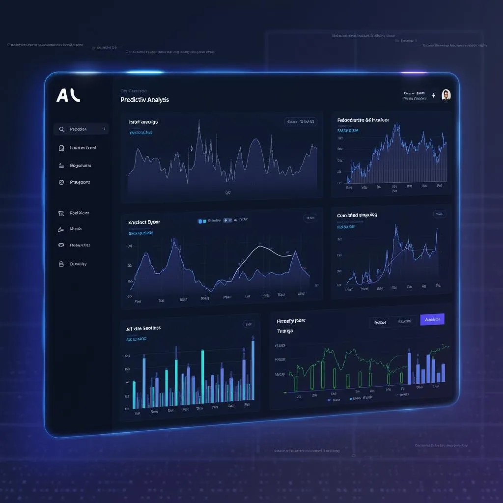 Interface utilisateur d'une plateforme d'analyse IA